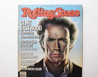 Clint Eastwood - Vintage Rolling Stone Magazine - July 4, 1985, Issue 451