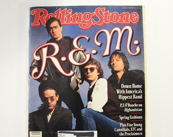 REM - Vintage Rolling Stone Magazine - 74-page Spring Fashion Collection Insert - April 20, 1989, Issue 550