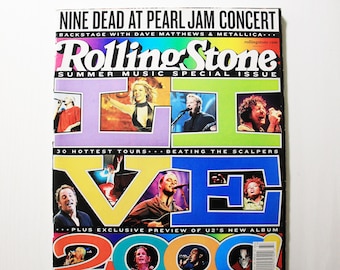 Summer Music Special Issue - Vintage Rolling Stone Magazine - August 17 2000, Issue 847