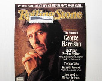 George Harrison - Vintage Rolling Stone Magazine - October 22 1987, Issue 511