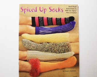 Spiced Up Socks Knitting Instructions Booklet Six Pairs of Socks Margaret Heathman Jeanette Crews Designs #16075