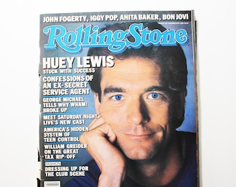 Huey Lewis - Vintage Rolling Stone Magazine - November 20 1986, Issue 487
