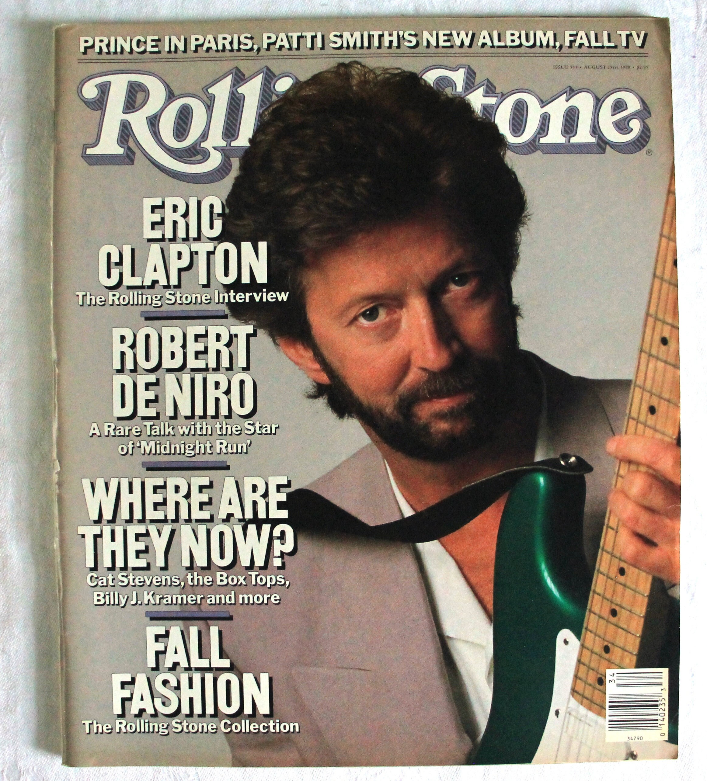 Eric Clapton Cover - 1980s Rolling Stone Magazine - August