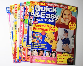 Choose Quick & Easy Cross Stitch Magazine, Vintage from 1998 to 1999