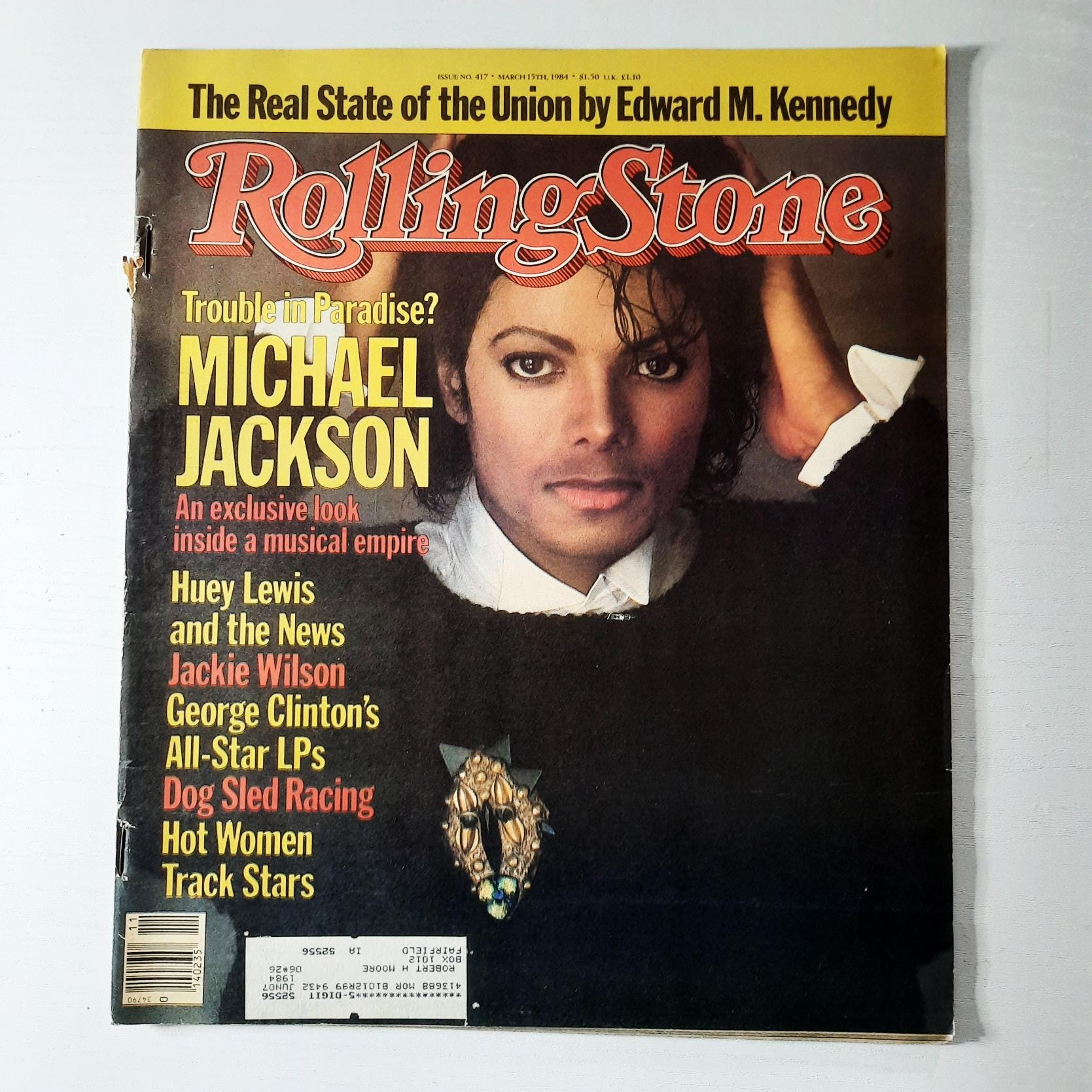 マイケル・ジャクソン - ヴィンテージ・ローリングストーン誌 - 1984年