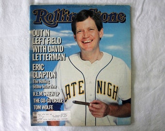 Vintage Rolling Stone Magazine, David Letterman cover, June 20 1985, Issue 450