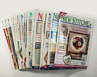 Choose New Stitches Magazine Mary Hickmott's Cross Stitch Patterns Vintage 1998 - 2002