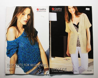 Choose Gedifra Knitting Patterns Book Moments 0224 Easy Knits for Beginners Moments 0225 Lifestyle