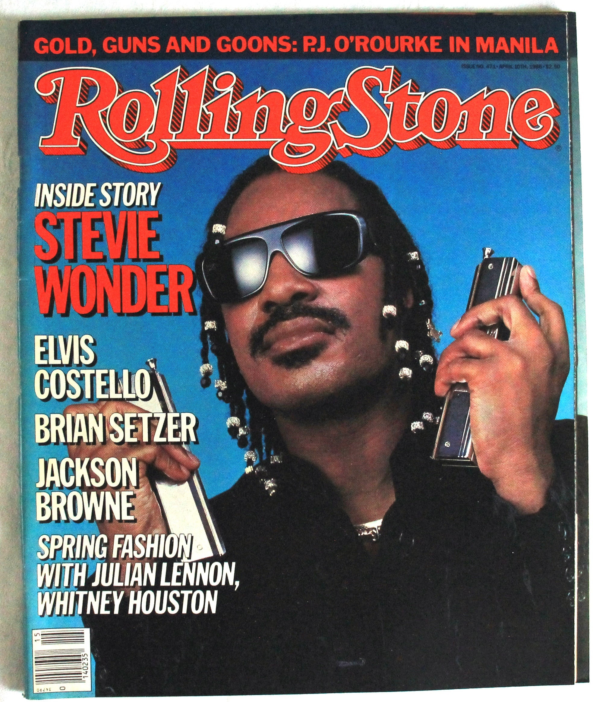 Stevie Wonder - Vintage Rolling Stone Magazine - April 10