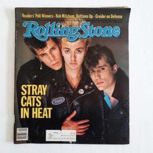ストレイ・キャッツ、ヴィンテージ・ローリング・ストーン誌、1983年3月3日、第390号