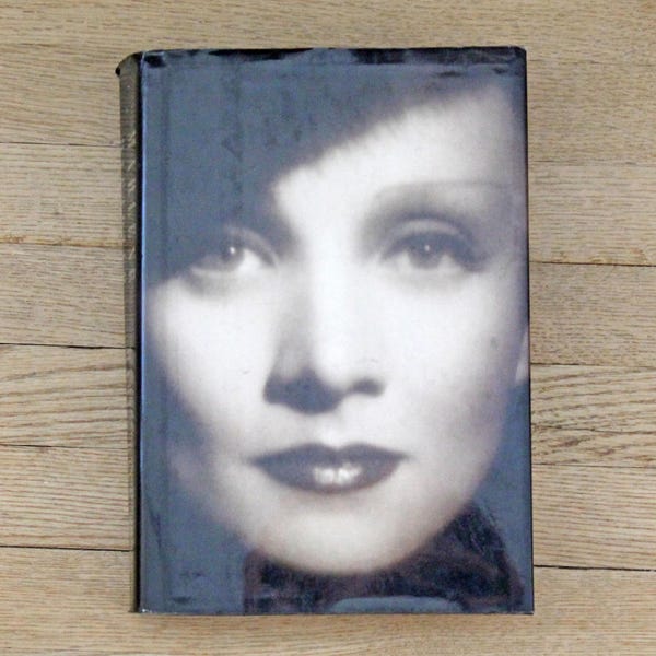 Vintage Marlene Dietrich Hardcover Book Biography 1992 Famous Actress Movie Star Coffee Table Book By Her Daughter Maria Riva