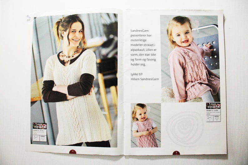 Sandnes Mini Alpakka Book 806, 15 Designs, 32 Page Booklet image 2