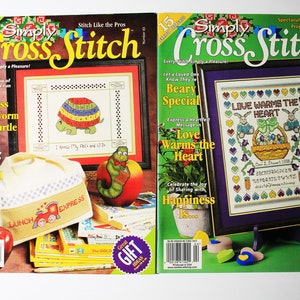 Two Simply Cross Stitch Magazines, Number 43 and 46