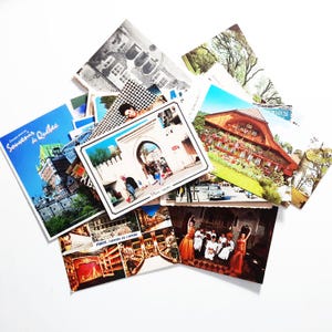 Lot original vintage postcards 40+ pc, Unused, Random locations worldwide, Paris Morocco New York, for scrapbooking, junk journals, collages