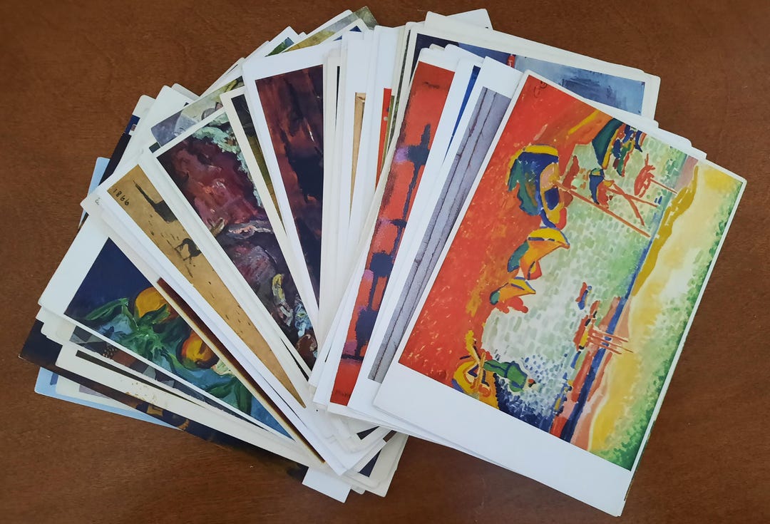 Pc Postcarts Wholesale Lot Genuine Vintage Postcards 70+ Pc, Art Reproductions - Etsy