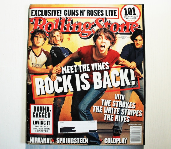 ヴィンテージ2002☆rolling stones The Vines Cover, Vintage Rolling Stone Magazine, September 19