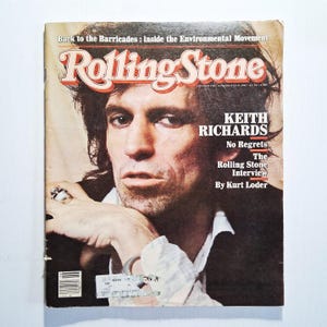 Keith Richards, Vintage Rolling Stone Magazine, November 12 1981, Issue 356
