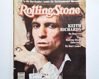 Keith Richards, Vintage Rolling Stone Magazine, November 12 1981, Issue 356