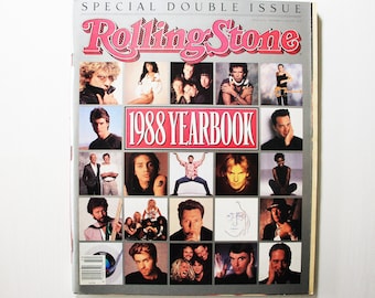 Vintage Rolling Stone Magazine, 1988 Yearbook, Special Double Issue, December 15 - 29, 1988, Issues 541 and 542