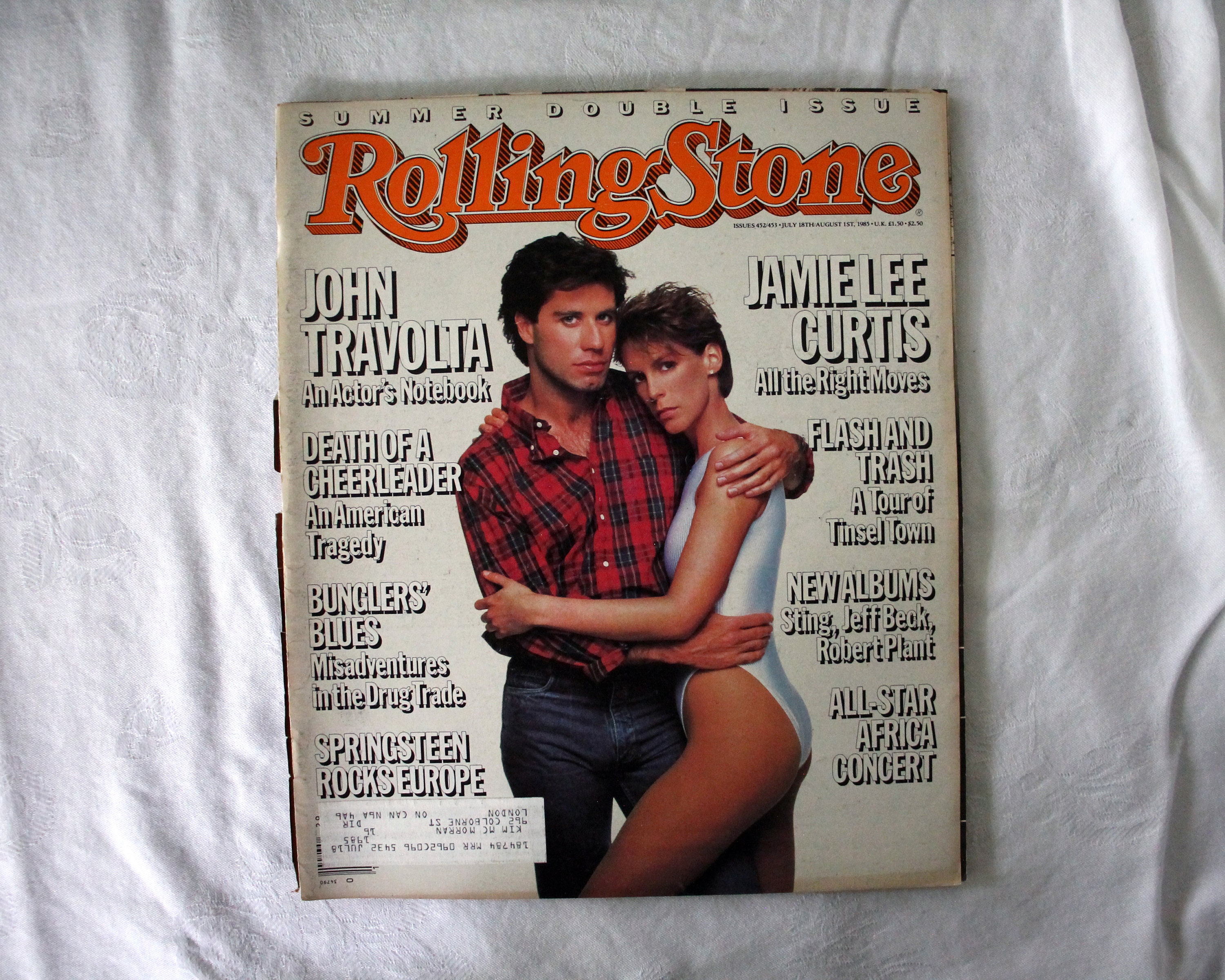 Vintage Rolling Stone Magazine Jamie Lee Curtis John - Etsy