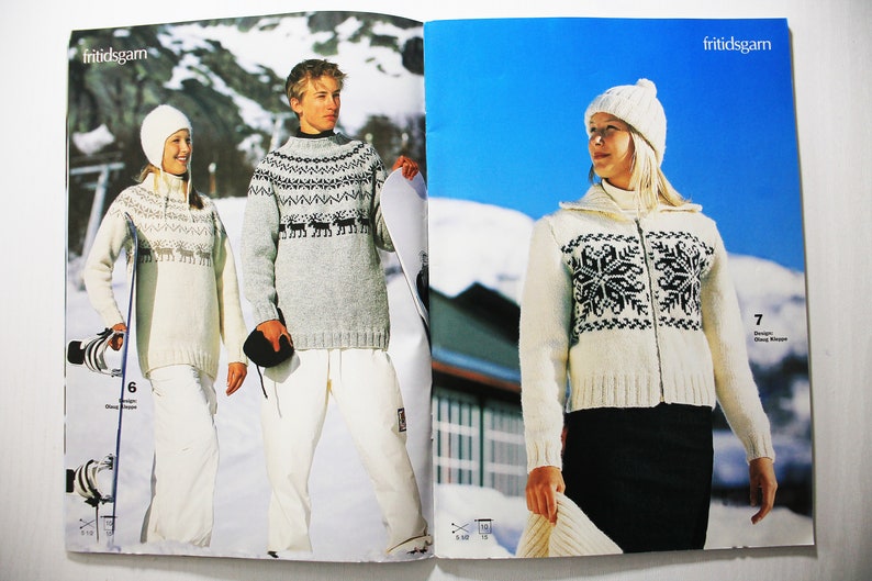 Til Fiells Book 0210 Barn/Voksne SandnesGarn Knitting Patterns Booklet image 4