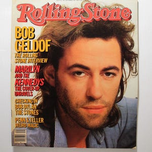 Bob Geldof - Vintage Rolling Stone Magazine - December 5, 1985, Issue 462