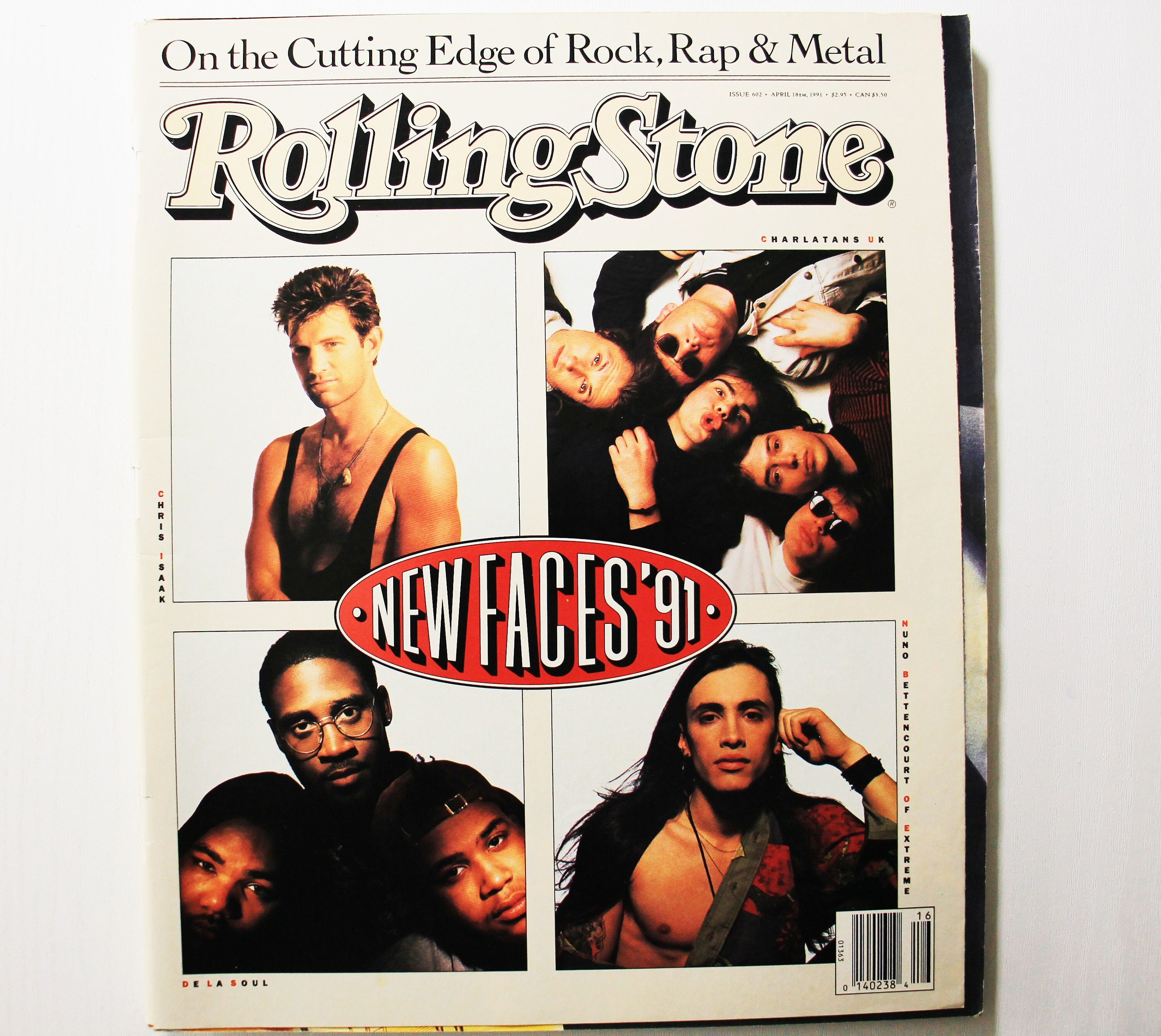 Vintage Rolling Stone Magazine - New Faces '91 - April 18 1991, Issue 602