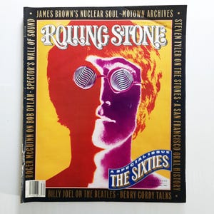 Vintage Rolling Stone Magazine - A Special Issue: The Sixties - John Lennon cover - Issue 585, August 23 1990