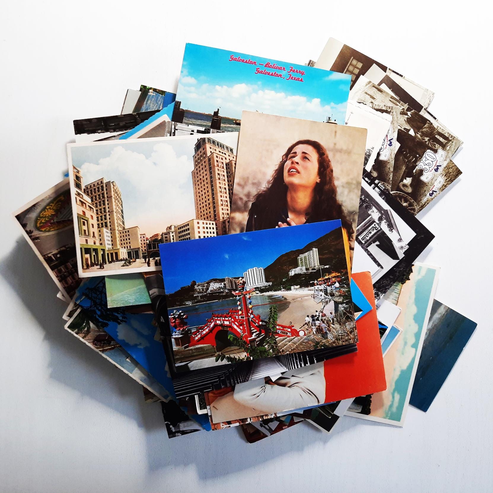 Pc Postcarts Lot Original Vintage Postcards 120+ Pc, Unused, Random Locations ...