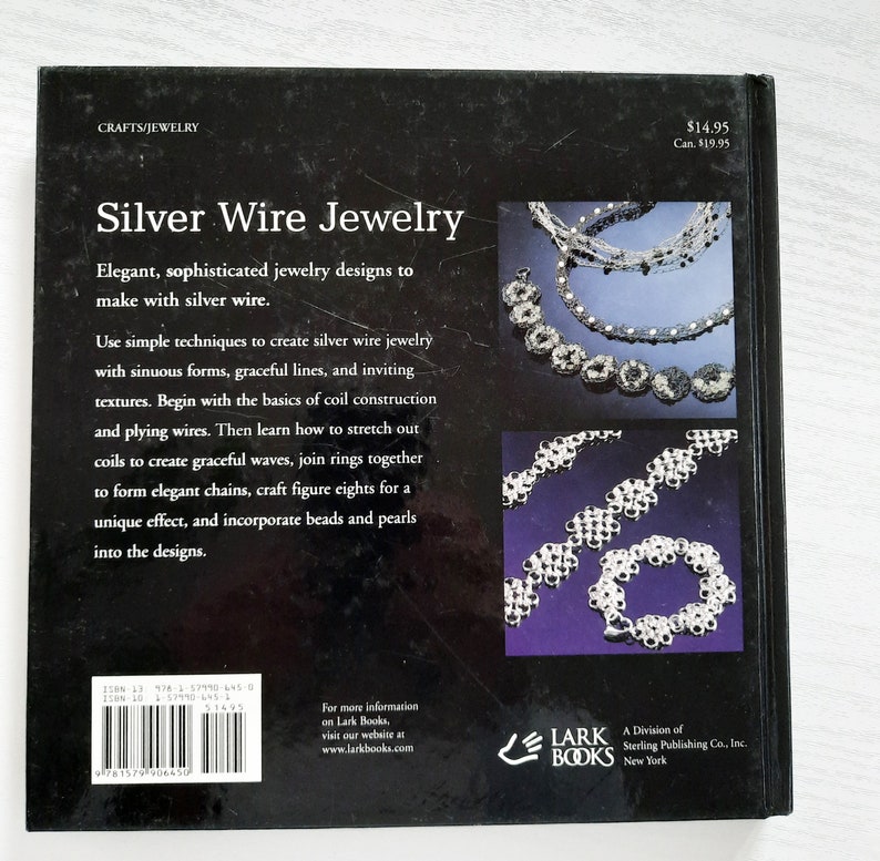 Silver Wire Jewelry Hardcover Book Irene From Petersen, Projects to Coil, Braid & Knit, 2004 image 7