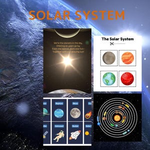 Solar System Printable Bundle for Kids (Ages 3+) – Montessori-Inspired Learning!
