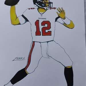 Tampa Bay Buccaneers Tom Brady Art Print