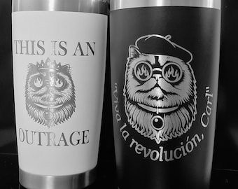 The Princess Donut collection!! 20 Ounce,Stainless Steel Engraved Drinking Tumblers.