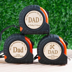 Personalized Gifts For Dad Grandpa,Personalized Tape Measure,Gift for Husband,Father&#39;s Day Gift,No One Measures Up Custom Tape Measure