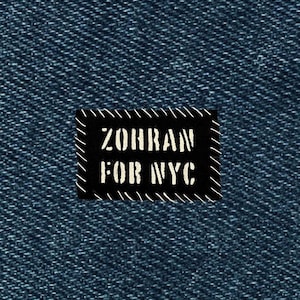 Zohran For NYC Patch / Raw Edge / Sew On