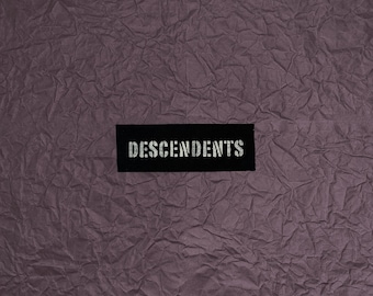 Descendents Stenciled Patch / Raw Edge Cone Denim / Sew On