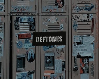 Deftones Stenciled Patch / Raw Edge Cone Denim / Sew On