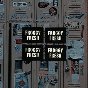 Froggy Fresh Patch / Raw Edge / Sew On