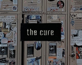 The Cure Denim Patch / Stenciled / Raw Edge / Sew On
