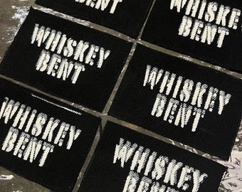 Whiskey Bent Double Vision Patch / Raw Edge / Sew On