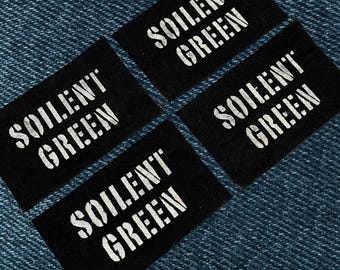 Soilent Green Patch / Raw Edge Cone Denim / Sew On