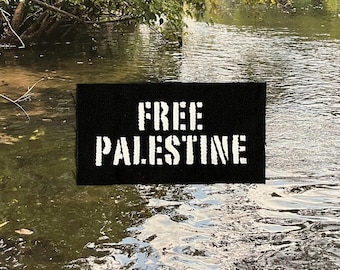 Free Palestine Patch / Raw Edge / Sew On