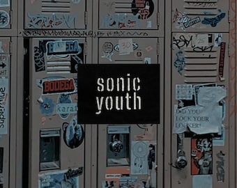 Sonic Youth Stenciled Patch / Raw Edge Cone Denim / Sew On