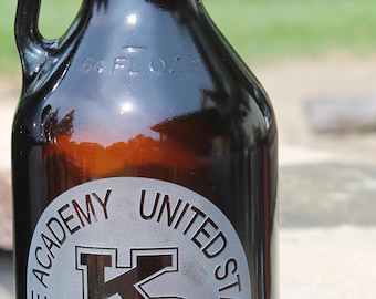 Usmma Merchant Marine Academy Kp Growler Sand Carved Screw Cap Graduation Commencement Usna Usafa
