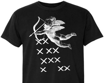 JTxPM, **PRE-ORDER**, CupidX, 100 Percent Cotton T-shirt, black, unisex