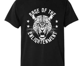 Rage, camiseta 100 % algodón, negra, unisex