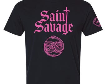 JTxPM 3, St Savage, 100 Percent Cotton T-shirt, black, unisex