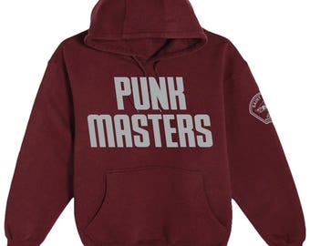 JTxPM 3, Tower Punk, Midweight Hoodie, maroon, unisex