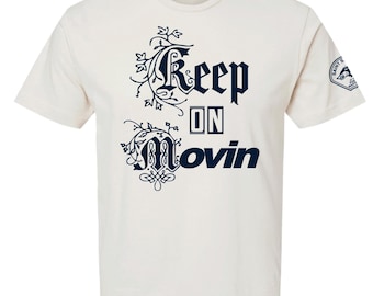 JTxPM 3, Keep On Movin, 100 Percent Cotton T-shirt, off white, unisex