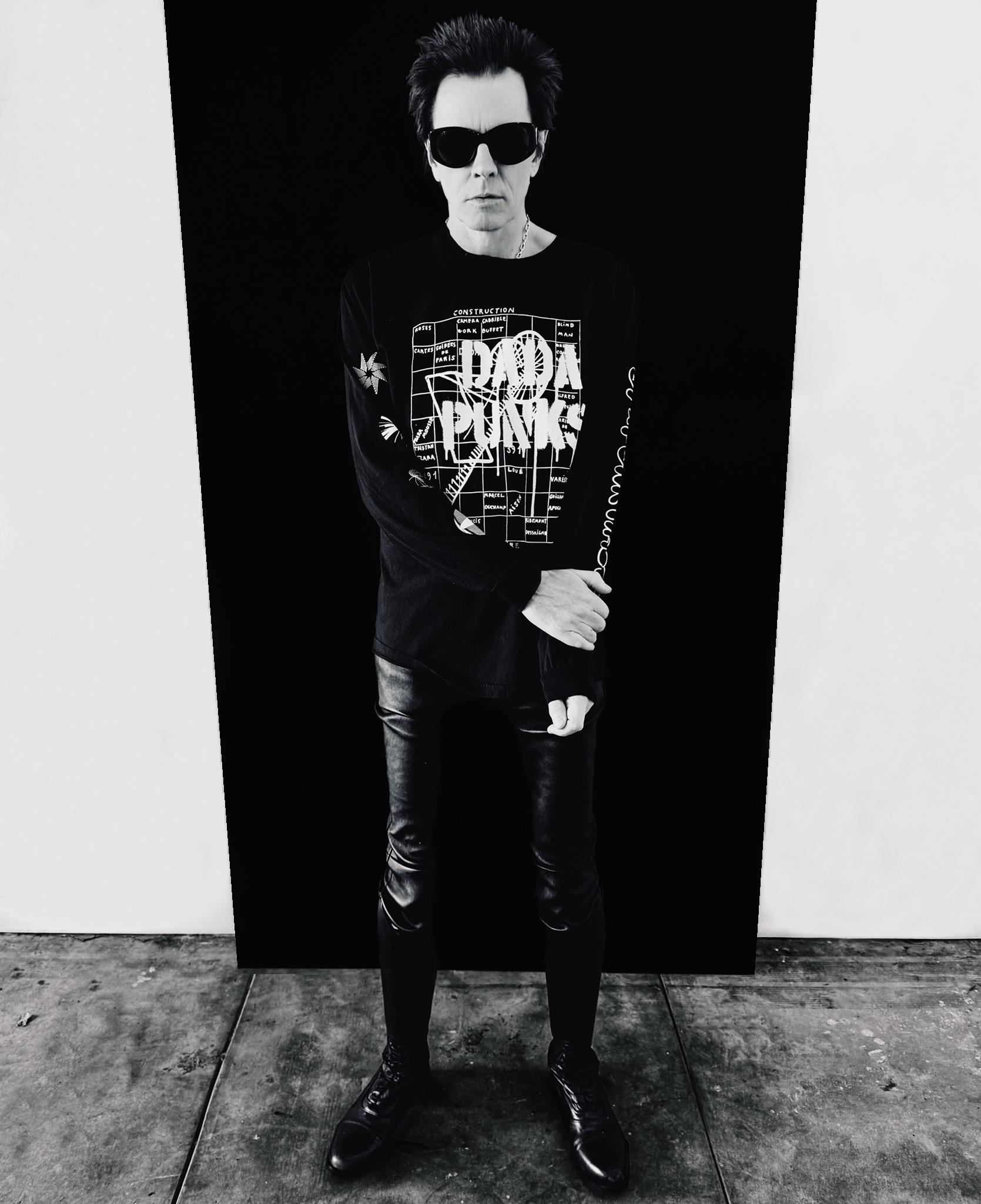 トップス 80s punk long sleeve t-shirt pink-punk-rock-skull-bones-